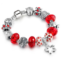 Women's Star Heart Beaded Zircon Diamond Bracelet Chain Charm Jewelry