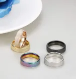 Spinner Fidget Stainless Steel Ring for Fidget Ring Anxiety Stress Relief
