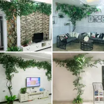 Artificial Wisteria Blossom Tree Wedding Background Wall Decoration Flowers