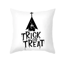 Home Decoration Christmas Tree Pillowcase Cartoon Printing Home Sofa Cushion Cover