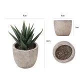 Artificial Aloe Succulent Mini Pulp Potted Basin Balcony Decoration
