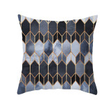 4PCS Home Cotton Decorative Rhombus Printing Throw Pillow Case Cushion Covers For Sofa Couch Bed Chair
