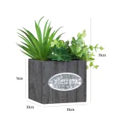 Artificial Succulent Plant Combination Wooden Potted Landscape Decoration