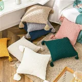 Chenille Knit Decorative Handmade Pillowcase Throw Pillow Case Cushion Covers