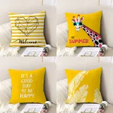 4PCS Home Cotton Decorative Geometry Throw Pillow Case Cushion Covers For Sofa Couch Bed Chair