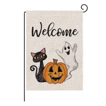 Halloween Double-Sided Flag Party Pumpkin Garden Flag