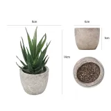 Artificial Aloe Succulent Mini Pulp Potted Basin Balcony Decoration