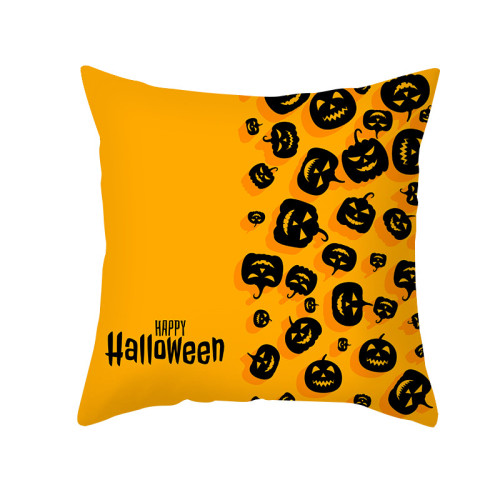 Halloween Holiday Cartoon Pumpkin Pillow Cushion Cover Pillowcase