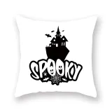 Halloween Holiday Pillowcase Cartoon Castle Cushion Cover Sofa Cushion