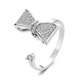 Zircon Diamonds Anxiety Stainless Steel Spinner Relieveing Ring Flower Butterfly Jewelry Rings