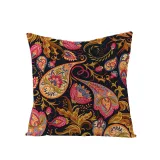 4PCS Home Cotton Decorative Printing Throw Pillow Case Cushion Covers For Sofa Couch Bed Chair