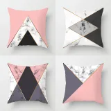 4PCS Geometric Marbling Home Decorative Throw Pillow Case Cushion Covers