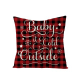 Home Decoration Christmas Letter Pillowcase Cushion Pillow Cover