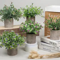 Artificial Five Layer Jasmine Combination Pulp Potted Basin Desktop Decoration