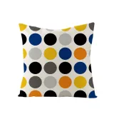 4PCS Home Cotton Decorative Geometry Leaves Throw Pillow Case Cushion Covers For Sofa Couch Bed Chair