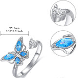 Butterfly Spinner Stainless Steel Ring for Fidget Ring Anxiety Stress Relief