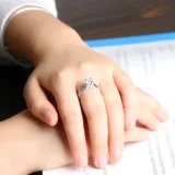 Half-Carat Diamond Ring Eternity Engagement Wedding Band With Gift Box