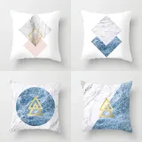 4PCS Geometric Marbling Home Decorative Throw Pillow Case Cushion Covers