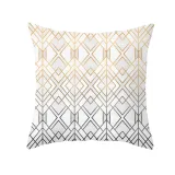 4PCS Home Cotton Decorative Rhombus Printing Throw Pillow Case Cushion Covers For Sofa Couch Bed Chair