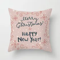 Home Decoration Christmas Tree Pillowcase Cartoon Printing Home Sofa Cushion Cover