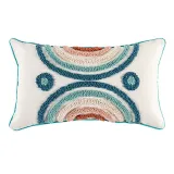Circle Personality Rectangular Fringe Cotton Linen Decorative Throw Pillow Case Cushion Covers