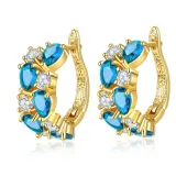 3PCS Drop Diamond Ring Earring Necklace Jewelry Set Crystal Gift For Women Girls