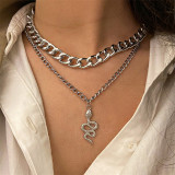 Snake Pendant Chain Jewelry Necklace