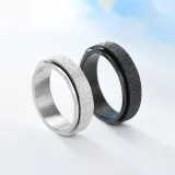 Spinner Fidget Stainless Steel Ring for Fidget Ring Anxiety Stress Relief