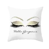 4PCS Home Cotton Decorative Eyes Lips Throw Pillow Case Cushion Covers For Sofa Couch Bed Chair