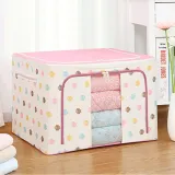 Storage Box Folding Dustproof for Bedroom Clothes Toys Storage