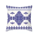 4PCS Chinese Style Geometry Decorative Throw Pillow Case Cushion Covers For Sofa Couch Bed Chair