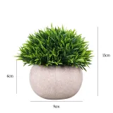 Artificial Short Needle Grass Potted Plant Combination Mini Pulp Basin Desktop Decoration