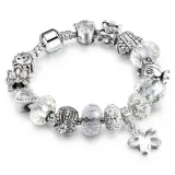 Women's Star Heart Beaded Zircon Diamond Bracelet Chain Charm Jewelry
