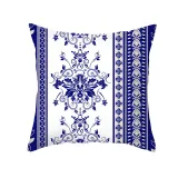 4PCS Chinese Style Geometry Decorative Throw Pillow Case Cushion Covers For Sofa Couch Bed Chair