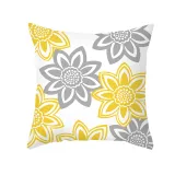 4PCS Home Cotton Decorative Slogan Pattern Throw Pillow Case Cushion Covers For Sofa Couch Bed Chair