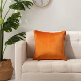 Chenille jacquard thousand bird lattice pillow solid color backrest cover home sofa bedside cushion removable and washable