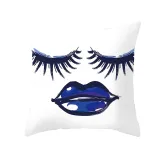 4PCS Home Cotton Decorative Eyes Lips Throw Pillow Case Cushion Covers For Sofa Couch Bed Chair