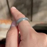 Spinner Fidget Stainless Steel Ring for Fidget Ring Anxiety Stress Relief