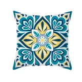 4PCS Home Cotton Decorative Geometry Pattern Printing Throw Pillow Case Cushion Covers For Sofa Couch Bed Chair