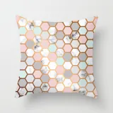 4PCS Home Cotton Decorative Geometry Letter Throw Pillow Case Cushion Covers