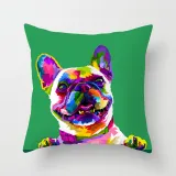 4PCS Home Cotton Decorative Colorful Animals Throw Pillow Case Cushion Covers For Sofa Couch Bed Chair