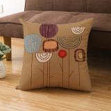 4PCS Home Cotton Plant Printin Decorative Throw Pillow Case Cushion Covers For Sofa Couch Bed Chair