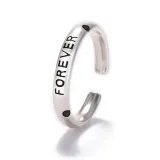 9PCS Silver Vintage Love Forever Stackable Finger Punk Rings Set