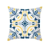 4PCS Home Cotton Decorative Geometry Pattern Printing Throw Pillow Case Cushion Covers For Sofa Couch Bed Chair