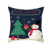 Home Decoration Red Christmas Tree Pillowcase Cushion Pillow Cover