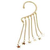 Gold Silver Plated Tassel Stars Long Earrings