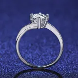Classic Silver Zircon Diamond Hearts Pendant Chain Jewelry Earrings Necklaces Rings Jewelry Sets