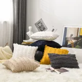 Factory supply striped Jacquard cotton with linen  throw pillow  Pillow Covers for Home Decoration