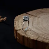 Traditional Lotus Anxiety Relief Ring And Necklace For Women With Gift Box