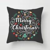 Home Decoration Christmas Ring Pillowcase Cushion Pillow Cover